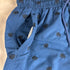 Blue Swim shorts with leaves
